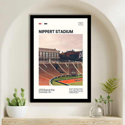 Nippert Stadium Print, Cincinnati Bearcats Stadium Art, Gifts for him, Sport Art, Framed Art Print Wall Decor