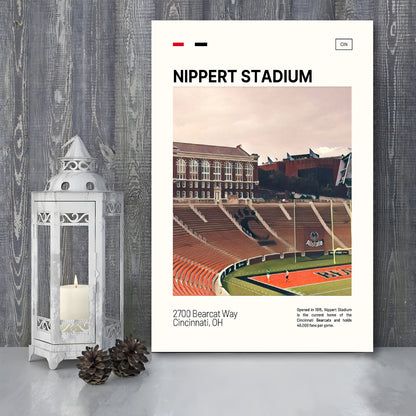 Nippert Stadium Print, Cincinnati Bearcats Stadium Canvas Art, Fan Gifts, Sport Art, Canvas Print Wall Art