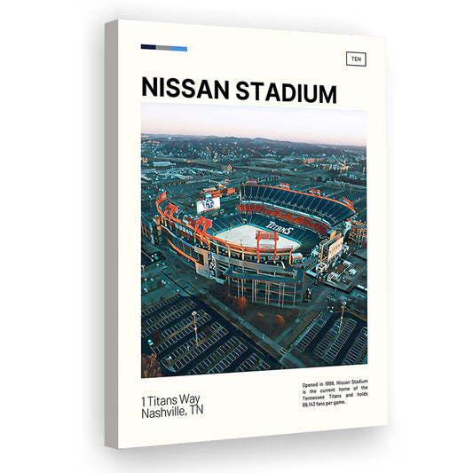 Nissan Stadium Print, Tennessee Titans Stadium Canvas Art, Fan Gifts, Sport Art, Canvas Print Wall Art