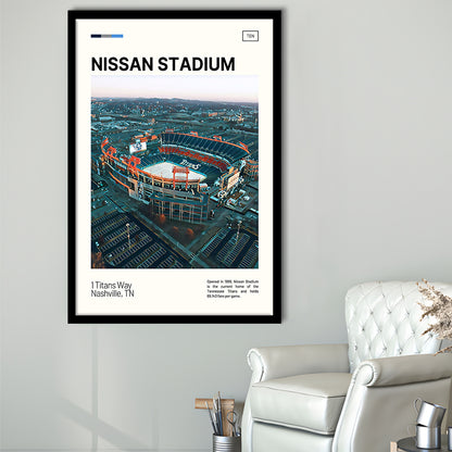 Nissan Stadium Print, Tennessee Titans Stadium Art, Gifts for him, Sport Art, Framed Art Print Wall Decor