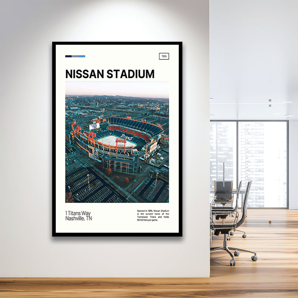 Nissan Stadium Print, Tennessee Titans Stadium Art, Gifts for him, Sport Art, Framed Art Print Wall Decor