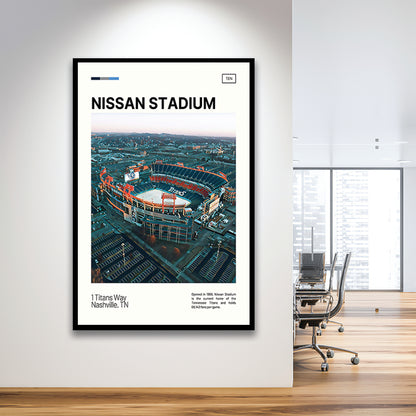 Nissan Stadium Print, Tennessee Titans Stadium Art, Gifts for him, Sport Art, Framed Art Print Wall Decor