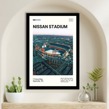 Nissan Stadium Print, Tennessee Titans Stadium Art, Gifts for him, Sport Art, Framed Art Print Wall Decor