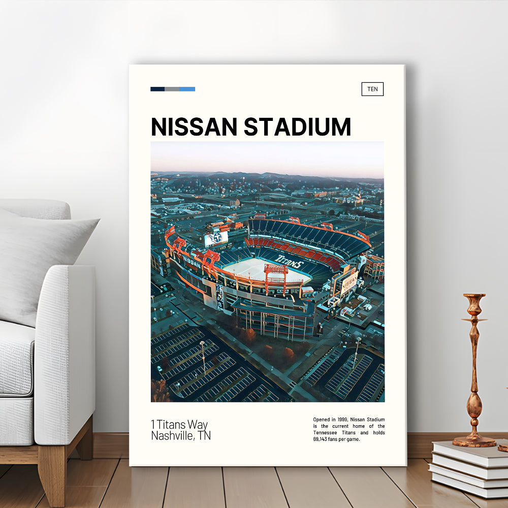 Nissan Stadium Print, Tennessee Titans Stadium Canvas Art, Fan Gifts, Sport Art, Canvas Print Wall Art
