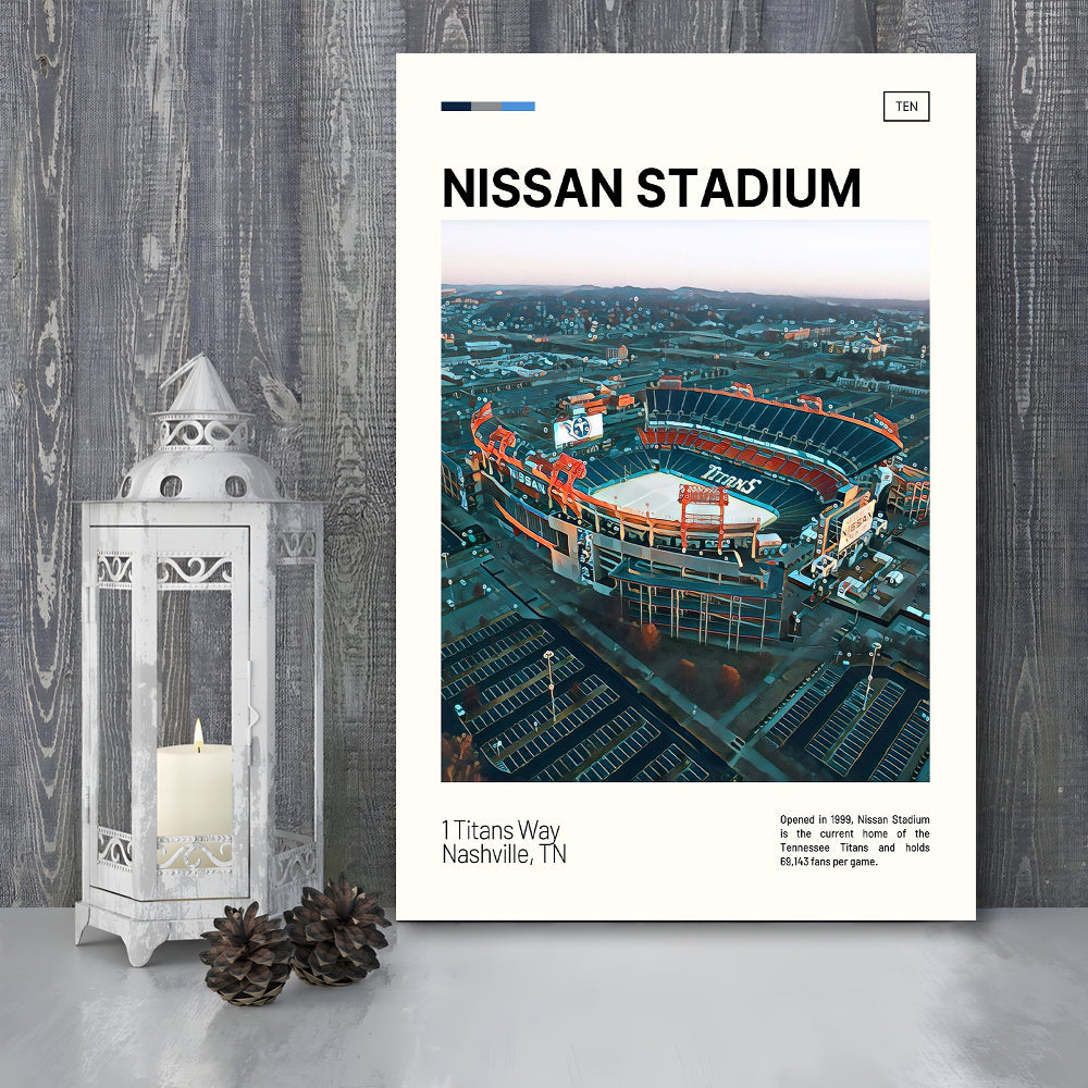 Nissan Stadium Print, Tennessee Titans Stadium Canvas Art, Fan Gifts, Sport Art, Canvas Print Wall Art