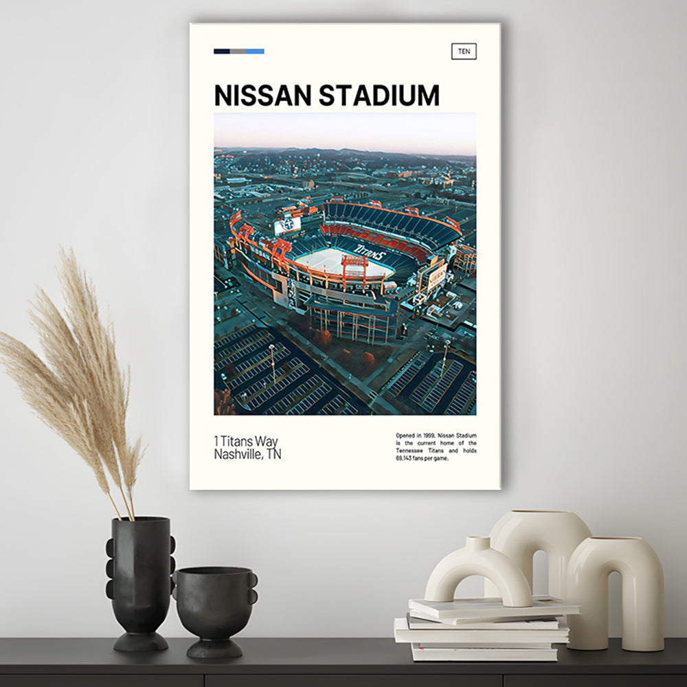 Nissan Stadium Print, Tennessee Titans Stadium Canvas Art, Fan Gifts, Sport Art, Canvas Print Wall Art