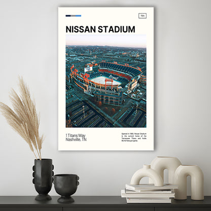 Nissan Stadium Print, Tennessee Titans Stadium Canvas Art, Fan Gifts, Sport Art, Canvas Print Wall Art