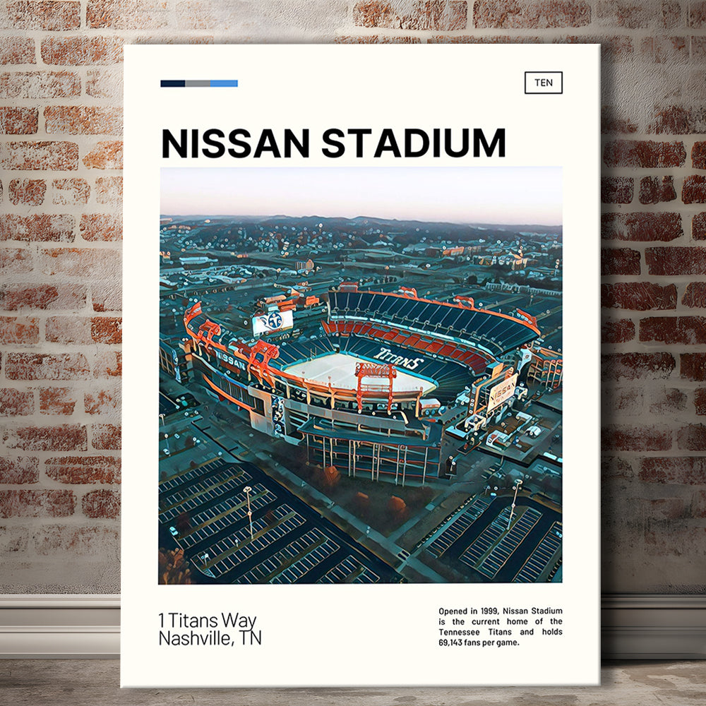 Nissan Stadium Print, Tennessee Titans Stadium Canvas Art, Fan Gifts, Sport Art, Canvas Print Wall Art
