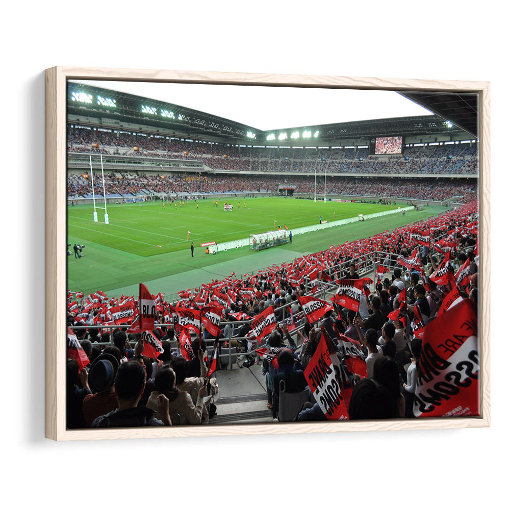 Nissan Stadium, Stadium Canvas, Sport Art, Framed Canvas Print Wall Art, Floating Frame