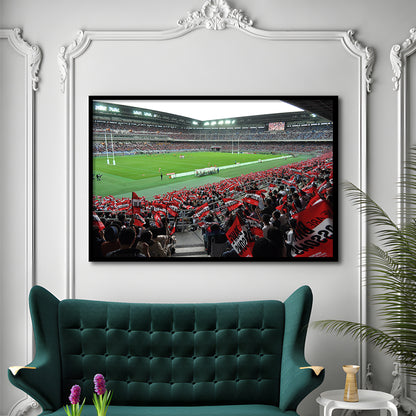 Nissan Stadium, Stadium Canvas, Sport Art, Gift for him, Framed Art Print Wall Decor, Picture Framed