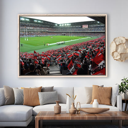 Nissan Stadium, Stadium Canvas, Sport Art, Framed Canvas Print Wall Art, Floating Frame