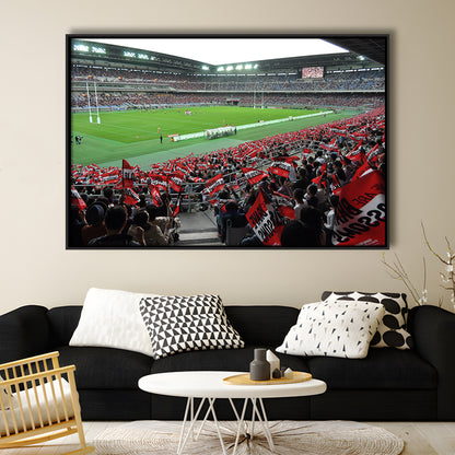 Nissan Stadium, Stadium Canvas, Sport Art, Framed Canvas Print Wall Art, Floating Frame