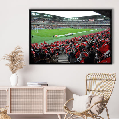 Nissan Stadium, Stadium Canvas, Sport Art, Framed Canvas Print Wall Art, Floating Frame