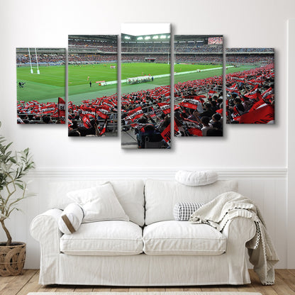Nissan Stadium, Stadium Canvas, Sport Art, Gift for him, 5 Panel, Large Canvas, Canvas Print Wall Art