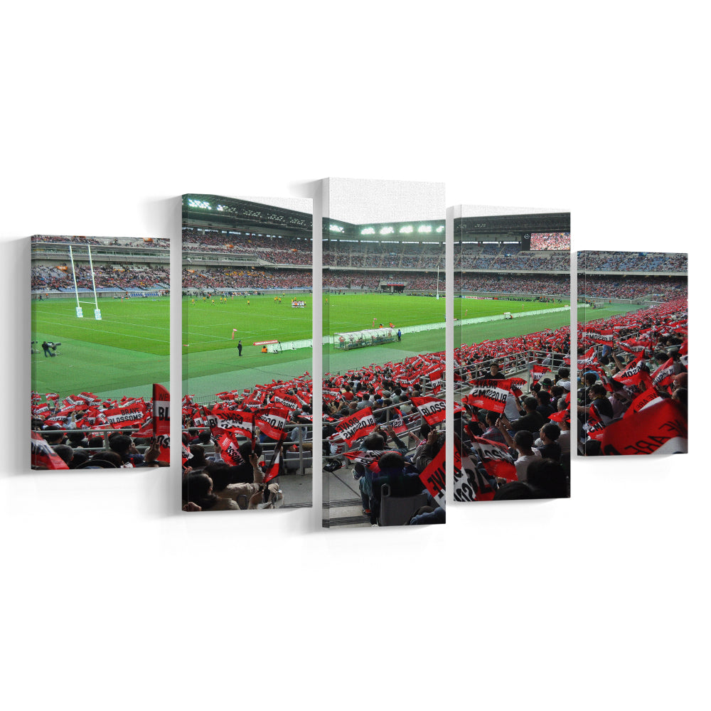 Nissan Stadium, Stadium Canvas, Sport Art, Gift for him, 5 Panel, Large Canvas, Canvas Print Wall Art