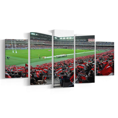 Nissan Stadium, Stadium Canvas, Sport Art, Gift for him, 5 Panel, Large Canvas, Canvas Print Wall Art