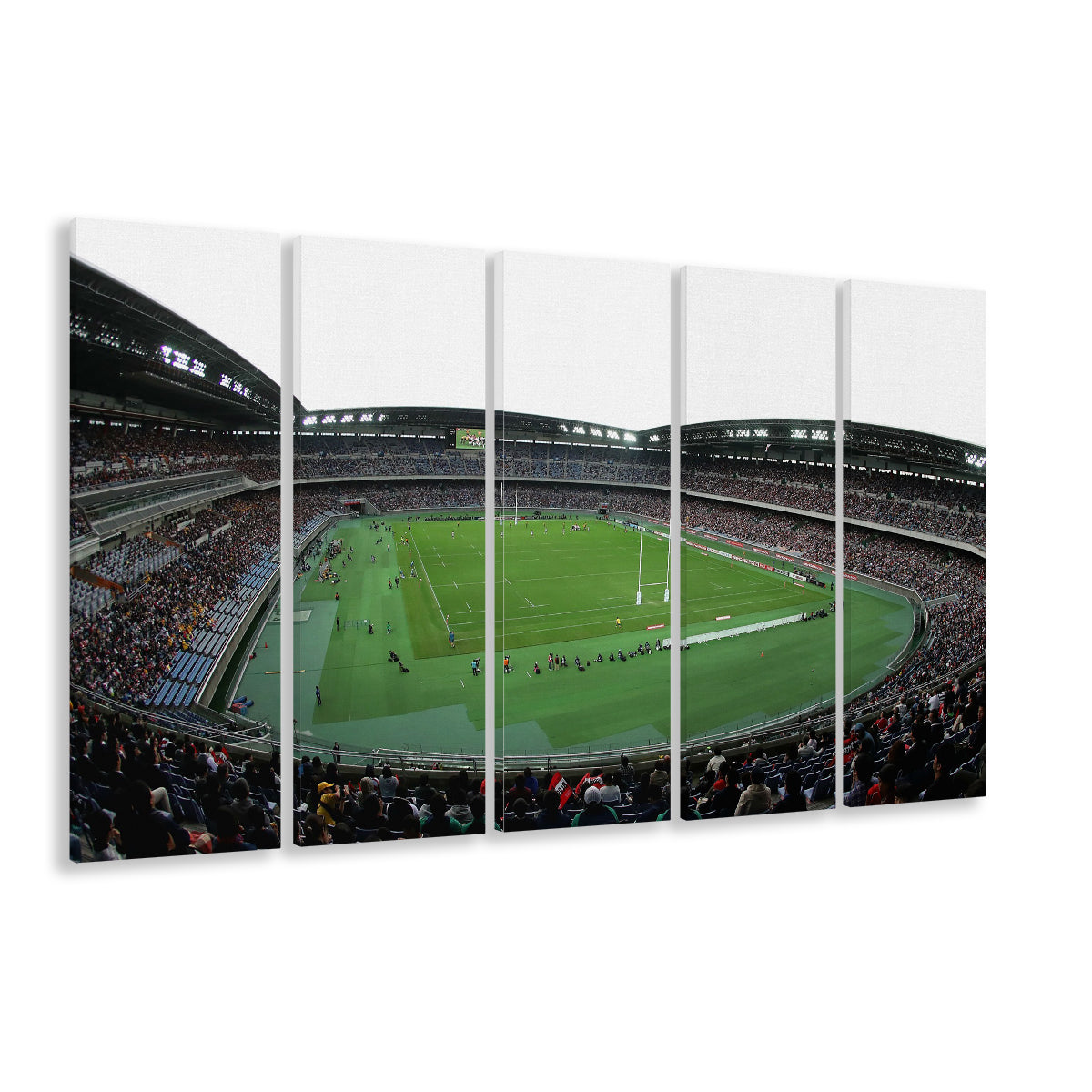Nissan Stadium Yokohama, Stadium Canvas, Sport Art, 5 Panel B, Extra Large Canvas, Canvas Print Wall Art