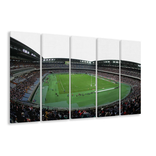 Nissan Stadium Yokohama, Stadium Canvas, Sport Art, 5 Panel B, Extra Large Canvas, Canvas Print Wall Art