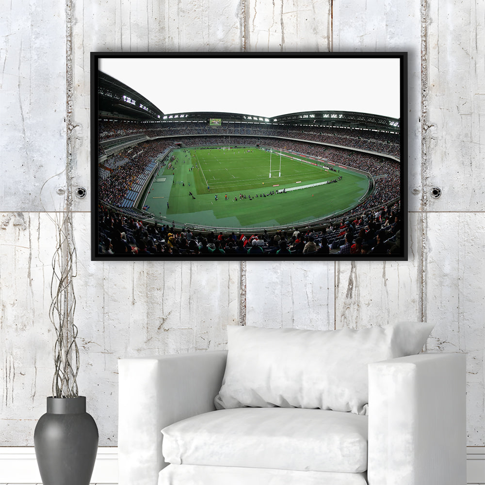Nissan Stadium Yokohama, Stadium Canvas, Sport Art, Framed Canvas Print Wall Art, Floating Frame