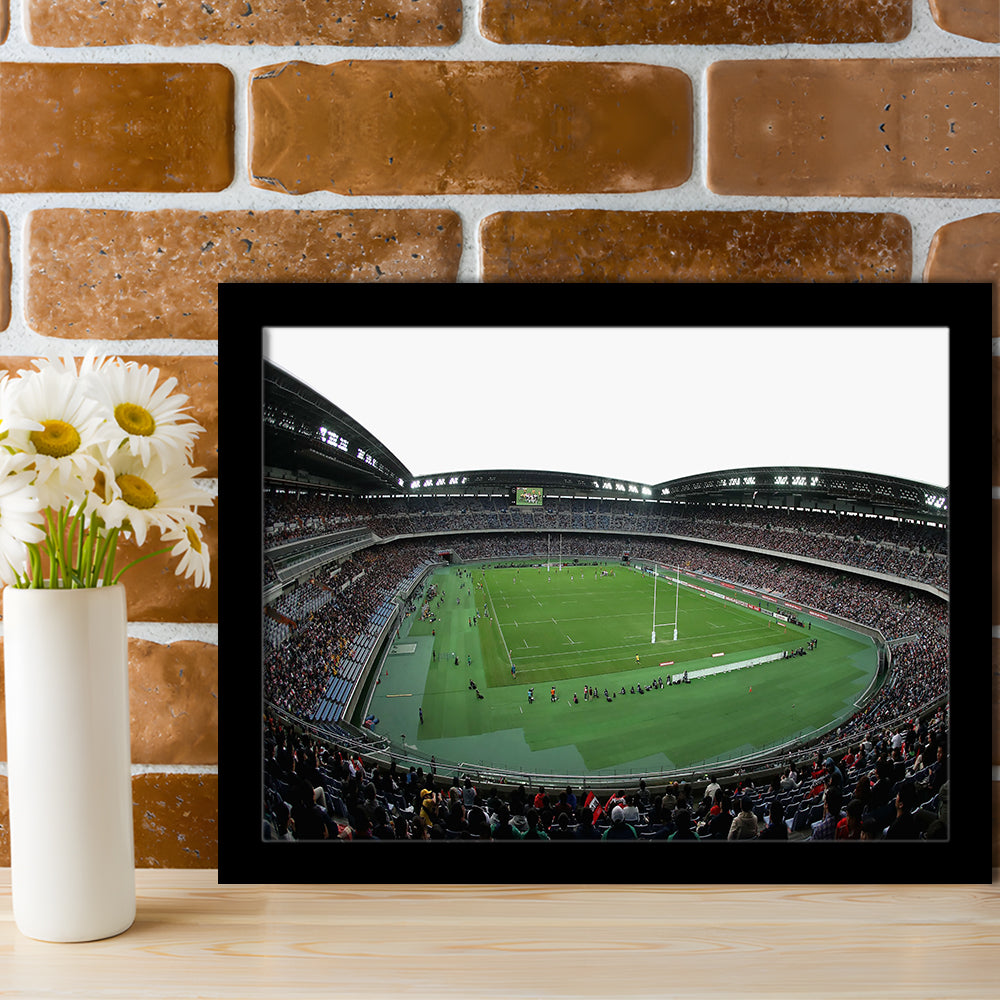 Nissan Stadium Yokohama, Stadium Canvas, Sport Art, Gift for him, Framed Art Print Wall Decor, Picture Framed