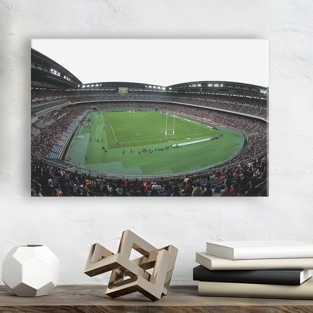Nissan Stadium Yokohama, Stadium Canvas, Sport Art, Gift for him, Man Cave Decor, Art Print, Canvas Print Wall Art