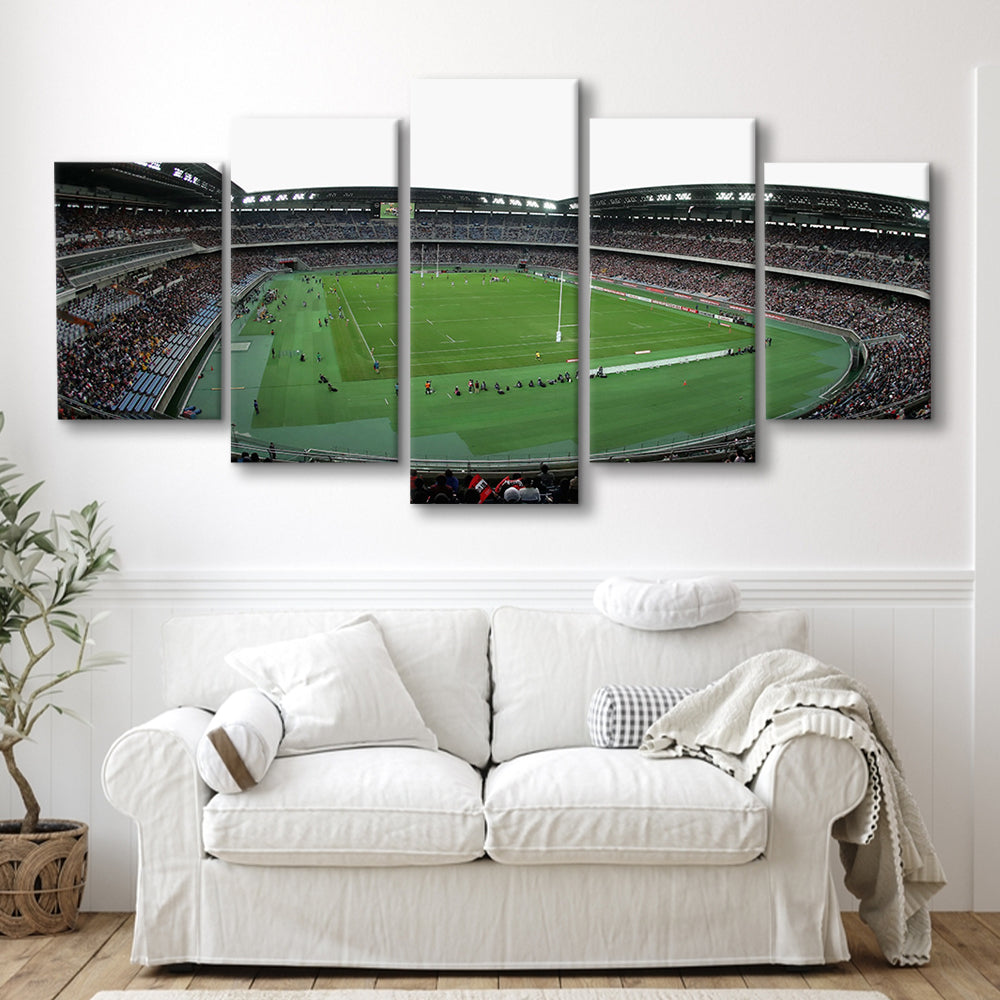 Nissan Stadium Yokohama, Stadium Canvas, Sport Art, Gift for him, 5 Panel, Large Canvas, Canvas Print Wall Art