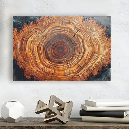 Nordic Tree Ring Abstract Art,Tree Rings Canvas Print,Great Design Solution for Home Decor, Cavas Print Wall Art Hom Decor