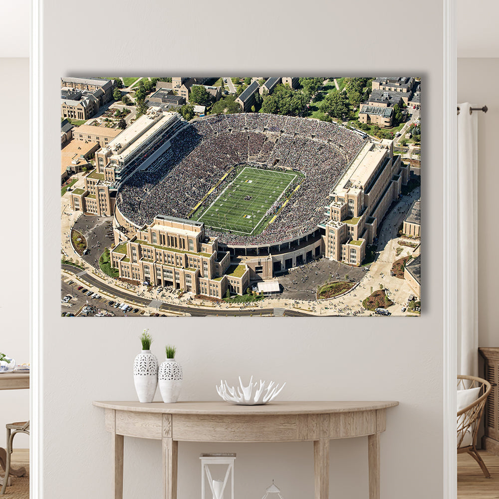 Notre Dame Football Stadium, Stadium Canvas, Sport Art, Gift for him, Man Cave Decor, Art Print, Canvas Print Wall Art