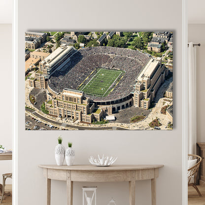 Notre Dame Football Stadium, Stadium Canvas, Sport Art, Gift for him, Man Cave Decor, Art Print, Canvas Print Wall Art