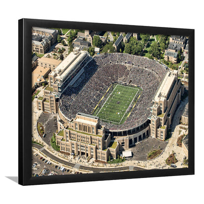 Notre Dame Football Stadium, Stadium Canvas, Sport Art, Gift for him, Framed Art Print Wall Decor, Picture Framed