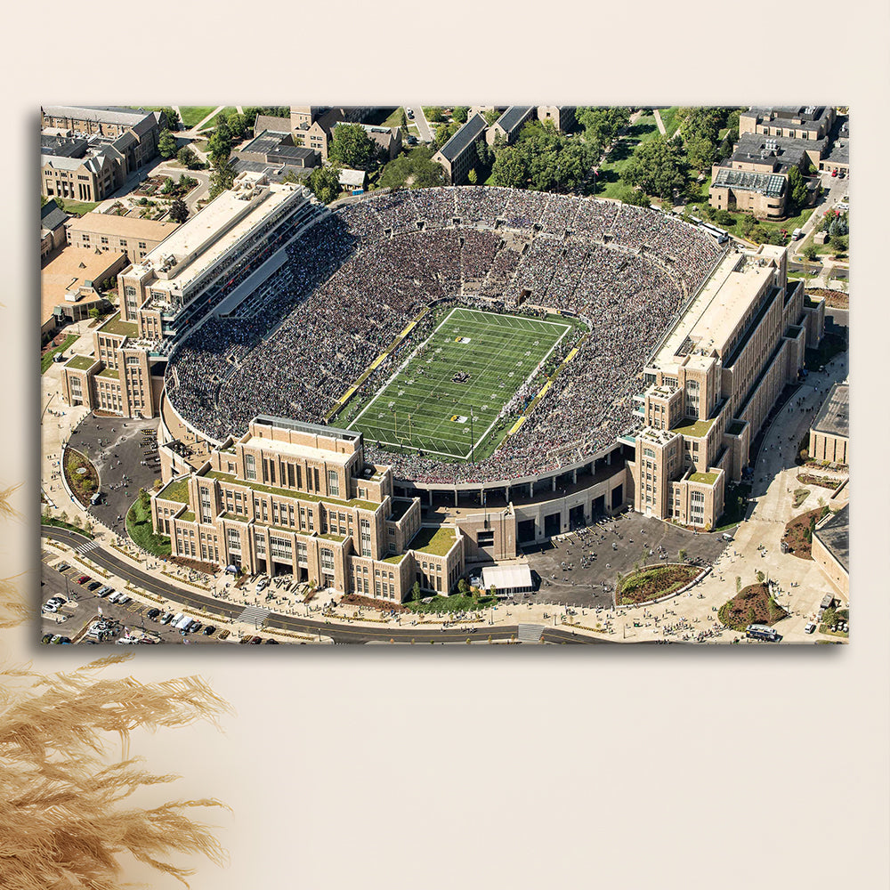 Notre Dame Football Stadium, Stadium Canvas, Sport Art, Gift for him, Man Cave Decor, Art Print, Canvas Print Wall Art