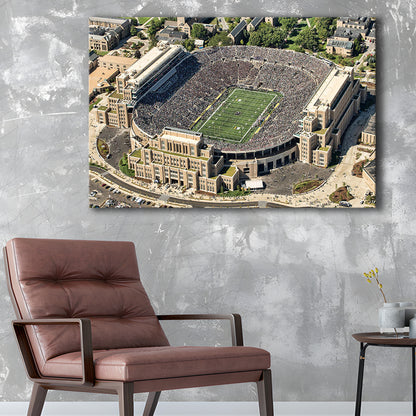 Notre Dame Football Stadium, Stadium Canvas, Sport Art, Gift for him, Man Cave Decor, Art Print, Canvas Print Wall Art