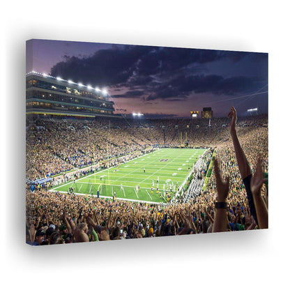 Notre Dame Stadium, Stadium Canvas, Sport Art, Gift for him, Man Cave Decor, Art Print, Canvas Print Wall Art