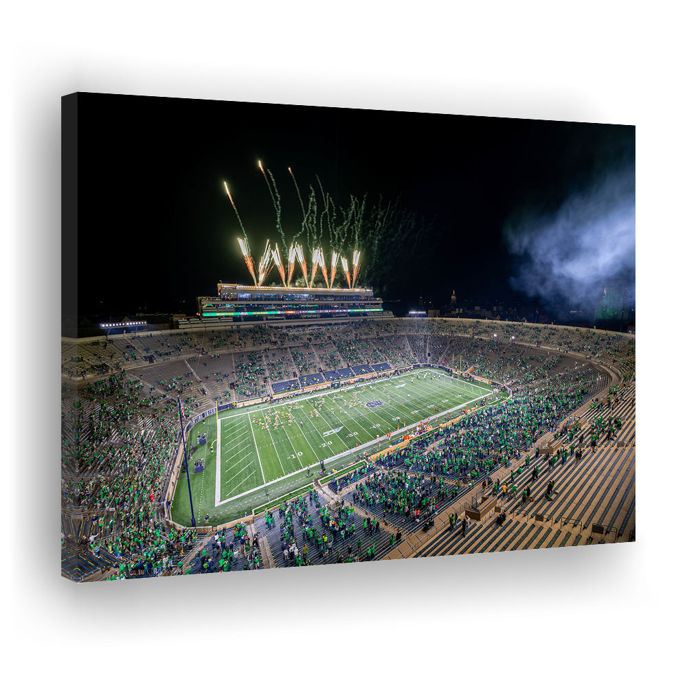 Notre Dame Students, Stadium Canvas, Sport Art, Gift for him, Man Cave Decor, Art Print, Canvas Print Wall Art