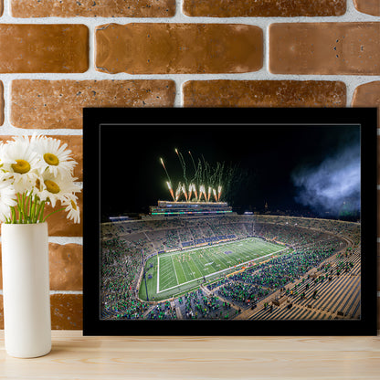 Notre Dame Students, Stadium Canvas, Sport Art, Gift for him, Framed Art Print Wall Decor, Picture Framed