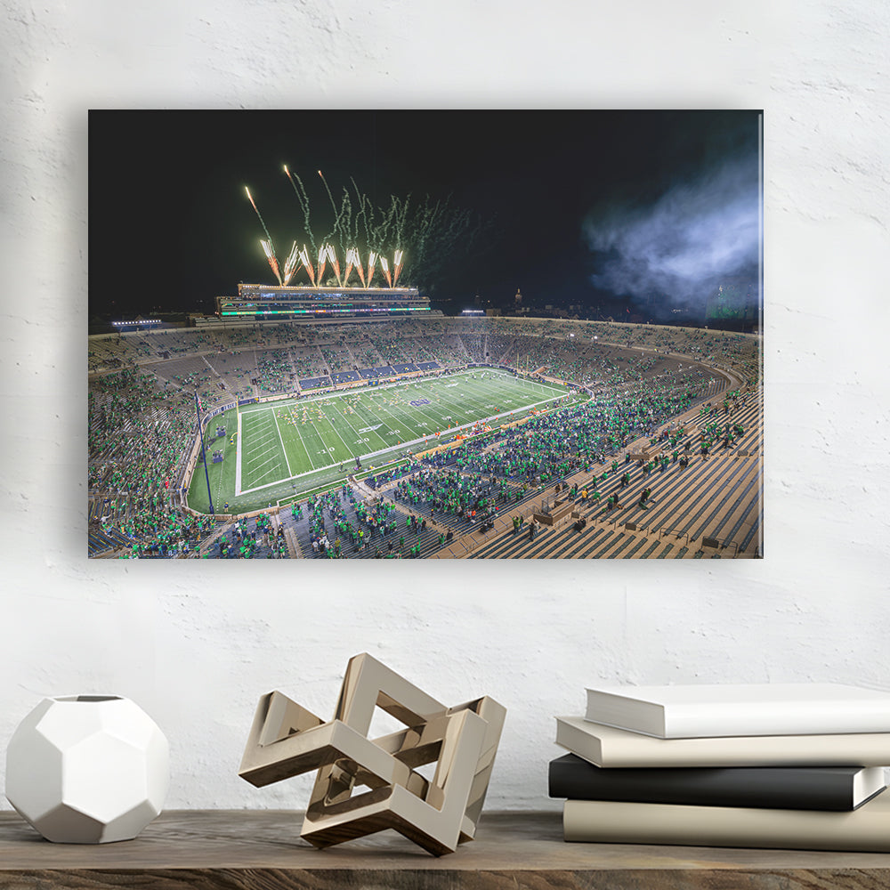 Notre Dame Students, Stadium Canvas, Sport Art, Gift for him, Man Cave Decor, Art Print, Canvas Print Wall Art