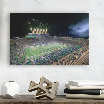 Notre Dame Students, Stadium Canvas, Sport Art, Gift for him, Man Cave Decor, Art Print, Canvas Print Wall Art