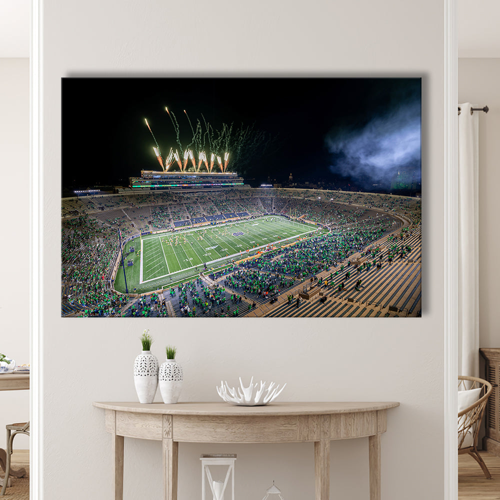 Notre Dame Students, Stadium Canvas, Sport Art, Gift for him, Man Cave Decor, Art Print, Canvas Print Wall Art