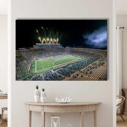 Notre Dame Students, Stadium Canvas, Sport Art, Gift for him, Man Cave Decor, Art Print, Canvas Print Wall Art