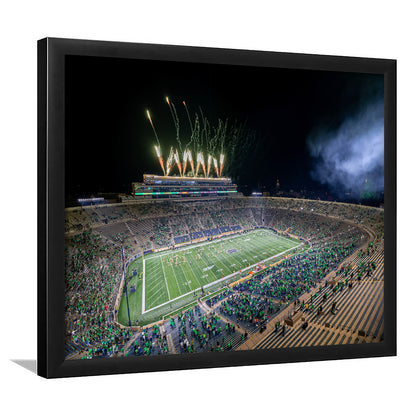 Notre Dame Students, Stadium Canvas, Sport Art, Gift for him, Framed Art Print Wall Decor, Picture Framed