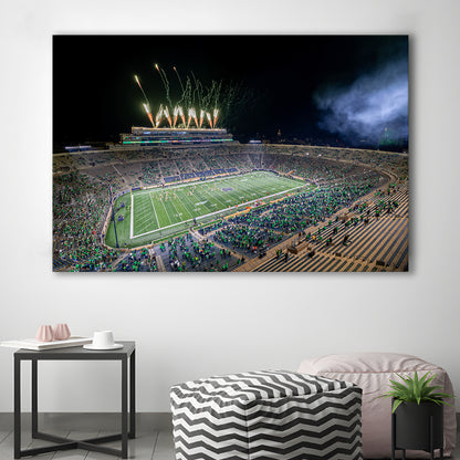 Notre Dame Students, Stadium Canvas, Sport Art, Gift for him, Man Cave Decor, Art Print, Canvas Print Wall Art