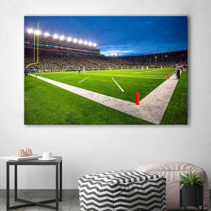 Notredame Stadium, Stadium Canvas, Sport Art, Gift for him, Man Cave Decor, Art Print, Canvas Print Wall Art