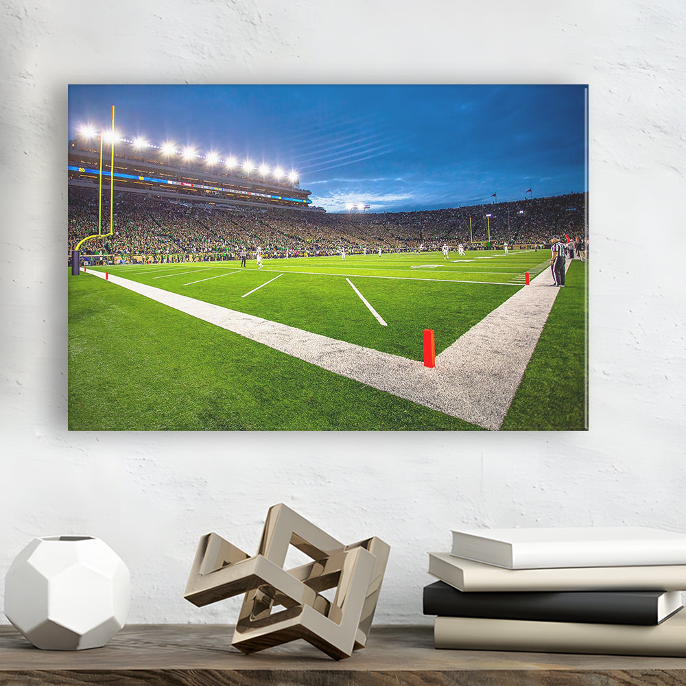 Notredame Stadium, Stadium Canvas, Sport Art, Gift for him, Man Cave Decor, Art Print, Canvas Print Wall Art