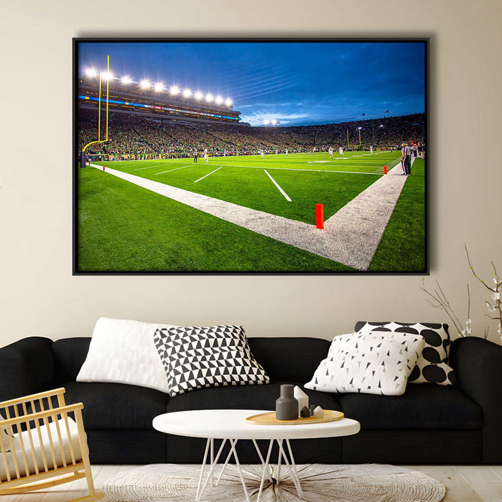 Notredame Stadium, Stadium Canvas, Sport Art, Framed Canvas Print Wall Art, Floating Frame