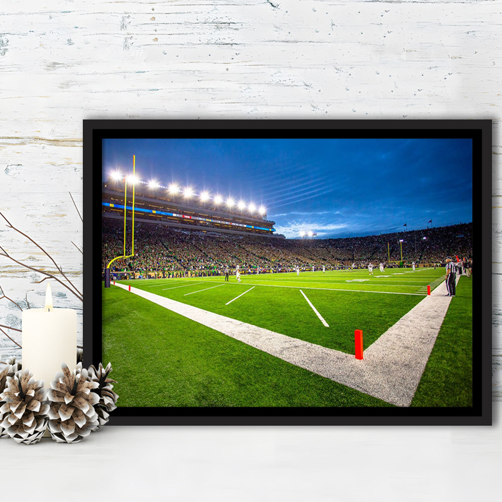 Notredame Stadium, Stadium Canvas, Sport Art, Framed Canvas Print Wall Art, Floating Frame