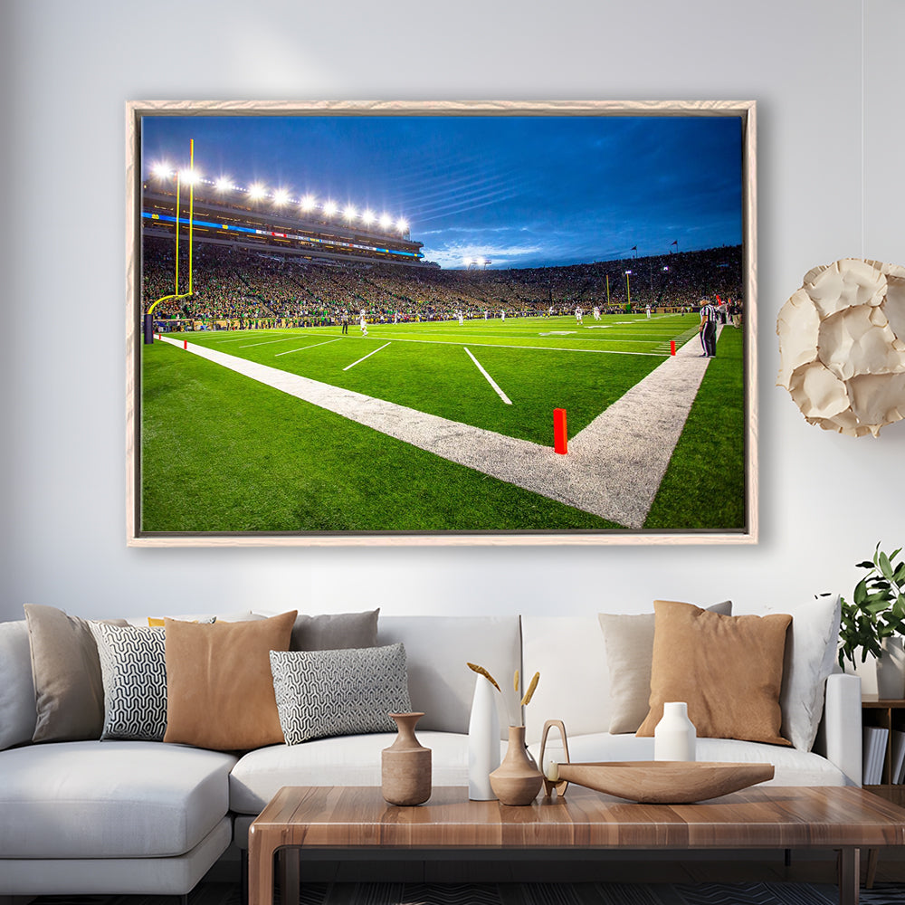 Notredame Stadium, Stadium Canvas, Sport Art, Framed Canvas Print Wall Art, Floating Frame