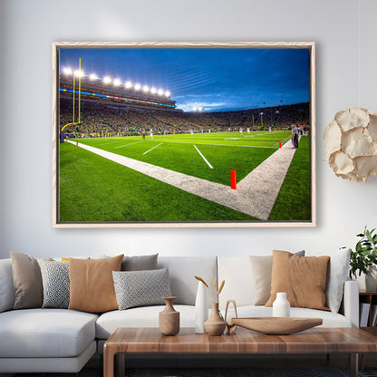 Notredame Stadium, Stadium Canvas, Sport Art, Framed Canvas Print Wall Art, Floating Frame