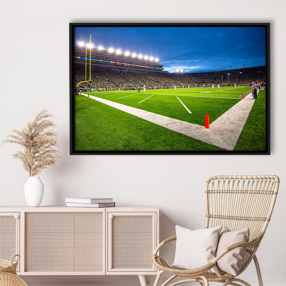Notredame Stadium, Stadium Canvas, Sport Art, Framed Canvas Print Wall Art, Floating Frame
