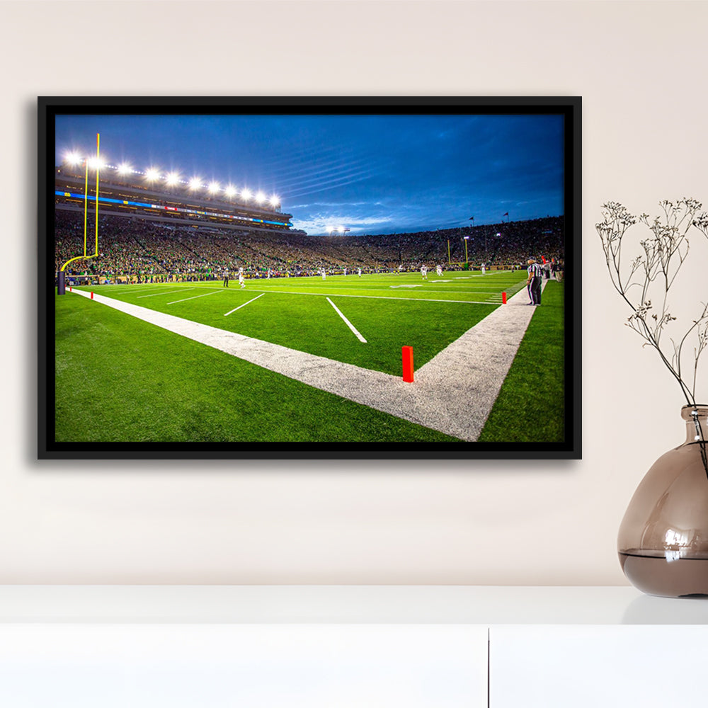 Notredame Stadium, Stadium Canvas, Sport Art, Framed Canvas Print Wall Art, Floating Frame