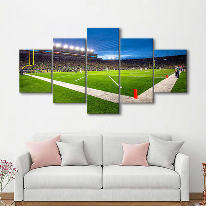 Notredame Stadium, Stadium Canvas, Sport Art, Gift for him, 5 Panel, Large Canvas, Canvas Print Wall Art